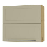 KÜCHENHÄNGESCHRANK Kvantum W8B/80 Vanille Matt / Eiche Artisan Matt 80 / 32,5 / 72cm - Creme/Eiche Artisan, Holz/Holzwerkstoff (80/72/32.5cm) - Feldmann-Wohnen