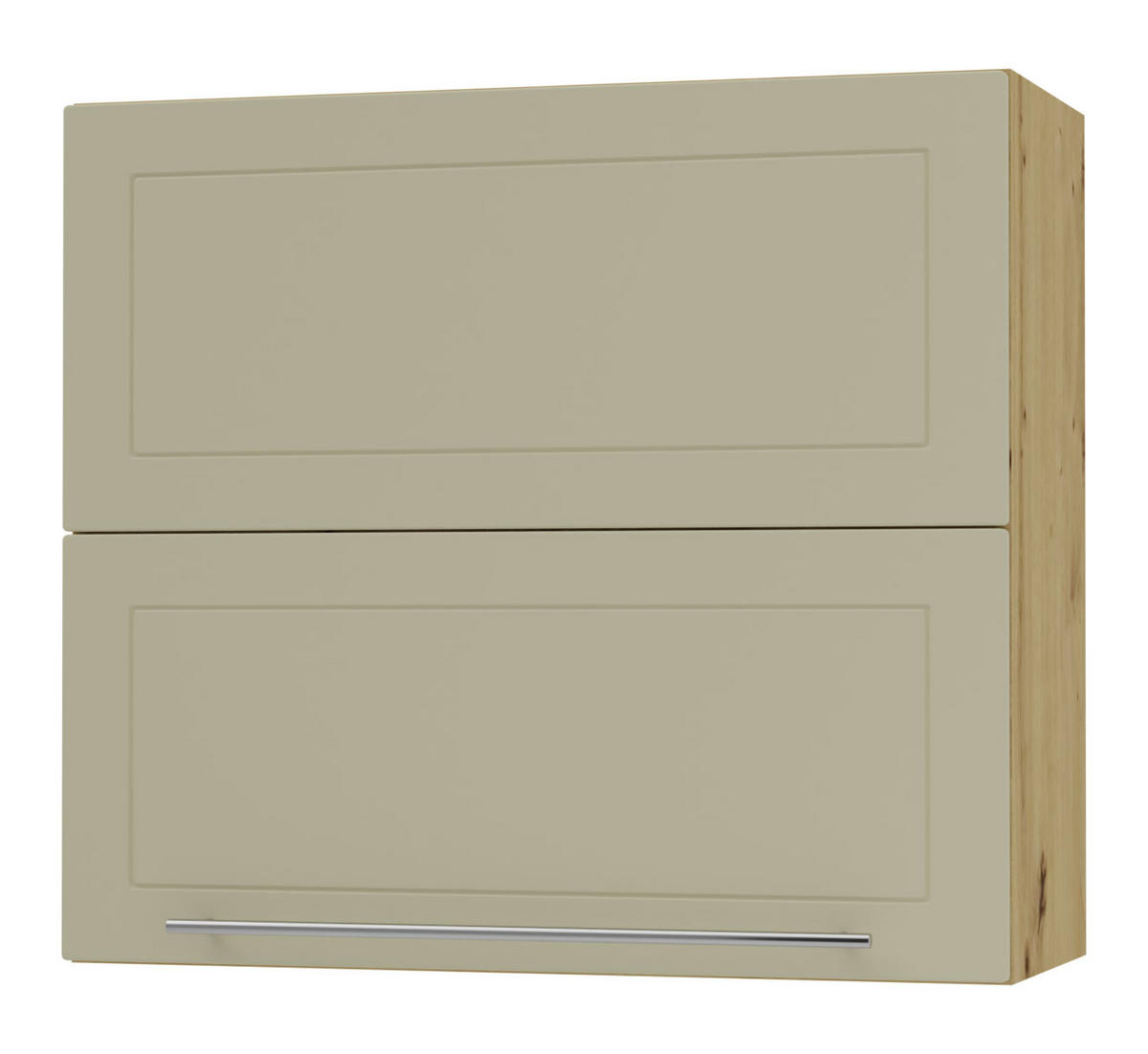 KÜCHENHÄNGESCHRANK Kvantum W8B/80 Vanille Matt / Eiche Artisan Matt 80 / 32,5 / 72cm - Creme/Eiche Artisan, Holz/Holzwerkstoff (80/72/32.5cm) - Feldmann-Wohnen