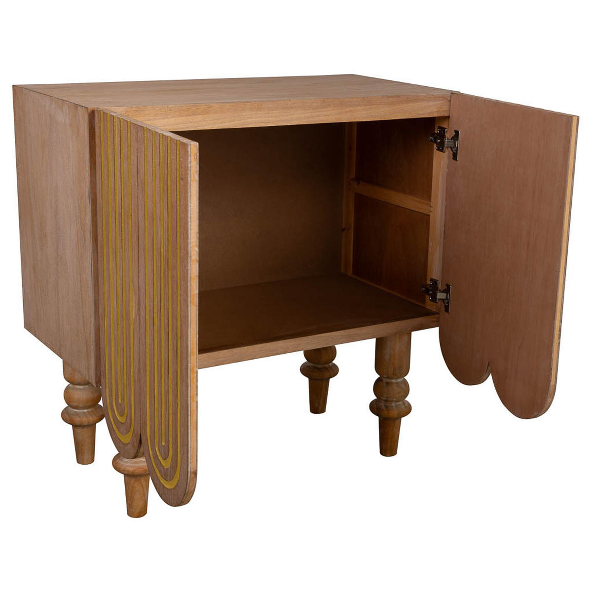 ANRICHTE aus Holz, Braun, 80x42x81 cm - Braun, Holz (80/81/42cm) - Wanderlust