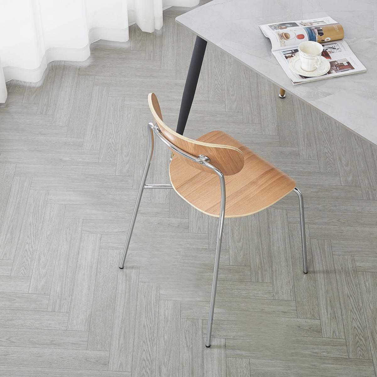 STUHL 2er-Set Holz Braun - Braun, Holz (51.5/79/50.5cm) - Nordlys