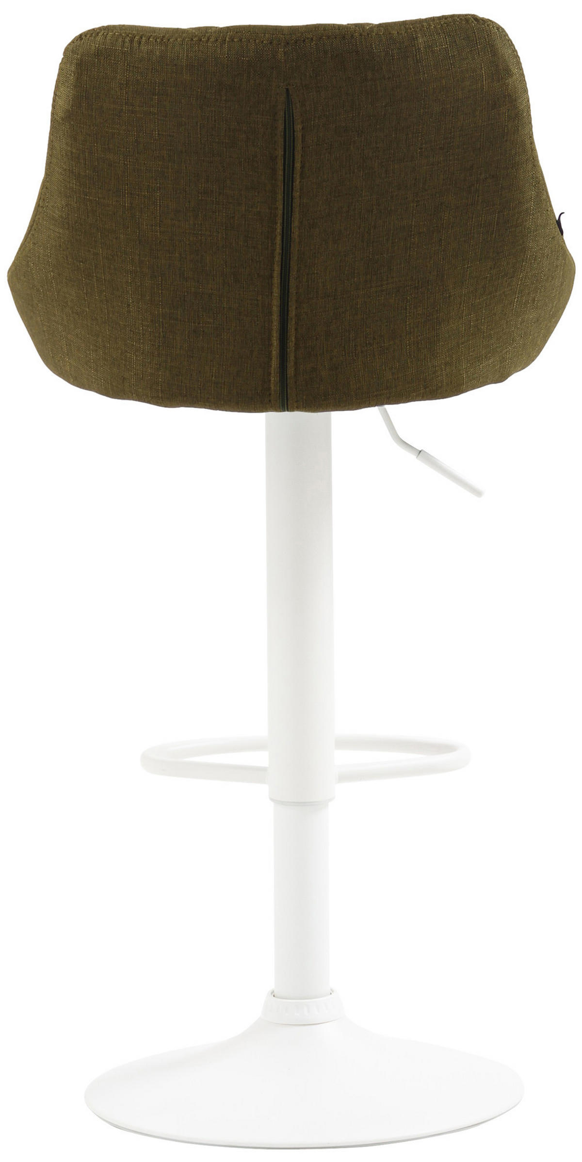 BARHOCKER Stoff grün - Weiß/Grün, Textil/Metall (46/83/49cm) - CLP