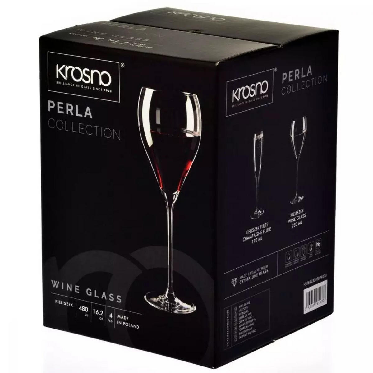 ROTWEINGLÄSER, 4er-Set, 480 ml - Transparent, Glas (0.48L) - Krosno Glass