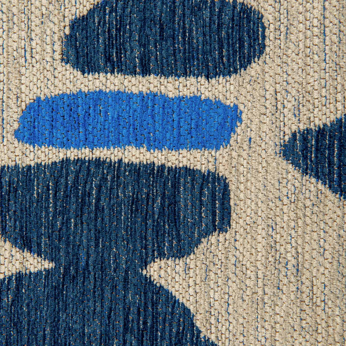 TEPPICH All In Blue Lola&Moi 80/150 cm - Blau, Kunststoff/Textil (80/150cm) - Lola&Moi