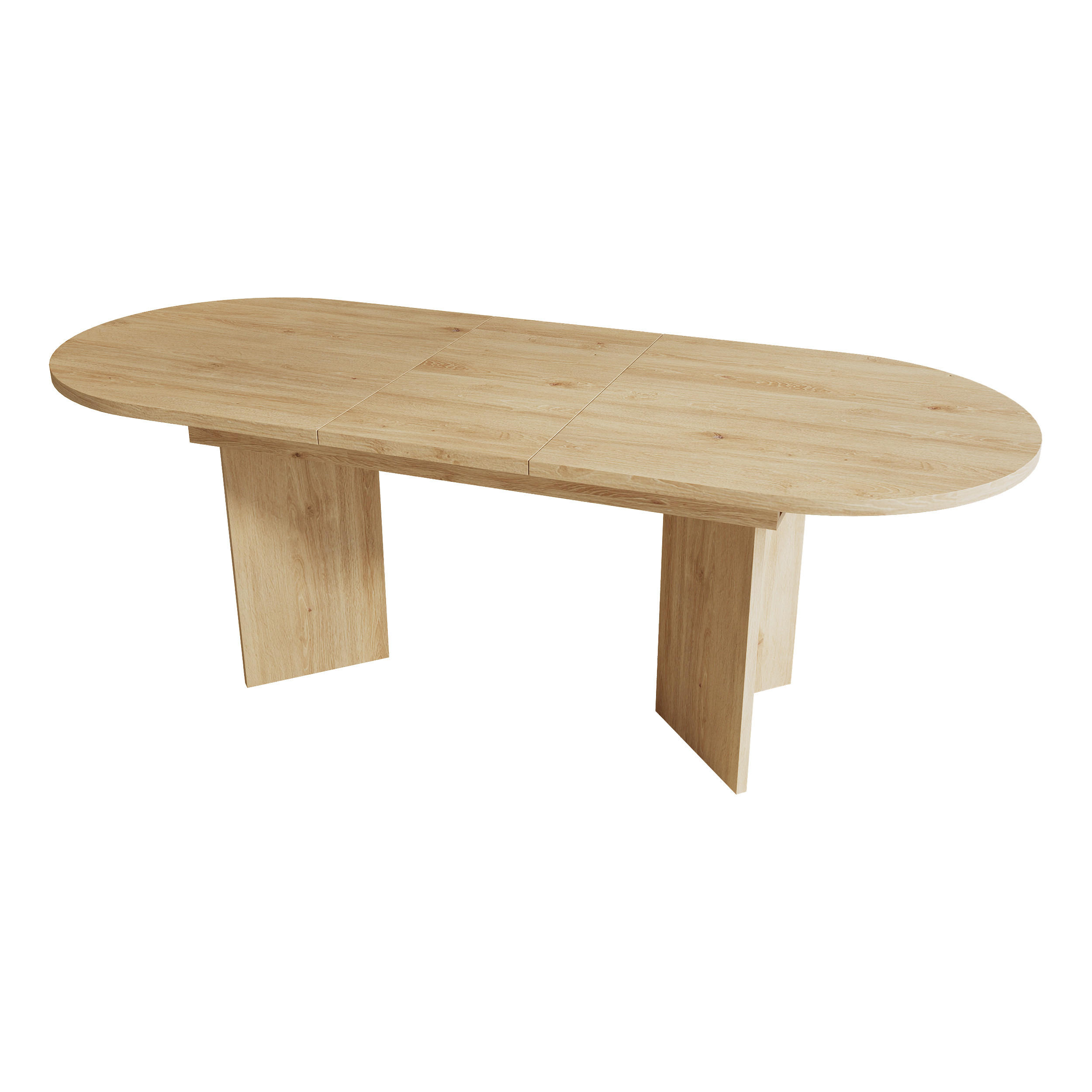 AUSZIEHTISCH Eichefarben 120-160/80/75 cm - Eichefarben, Holz (80/160/75.5cm) - PANGIVO