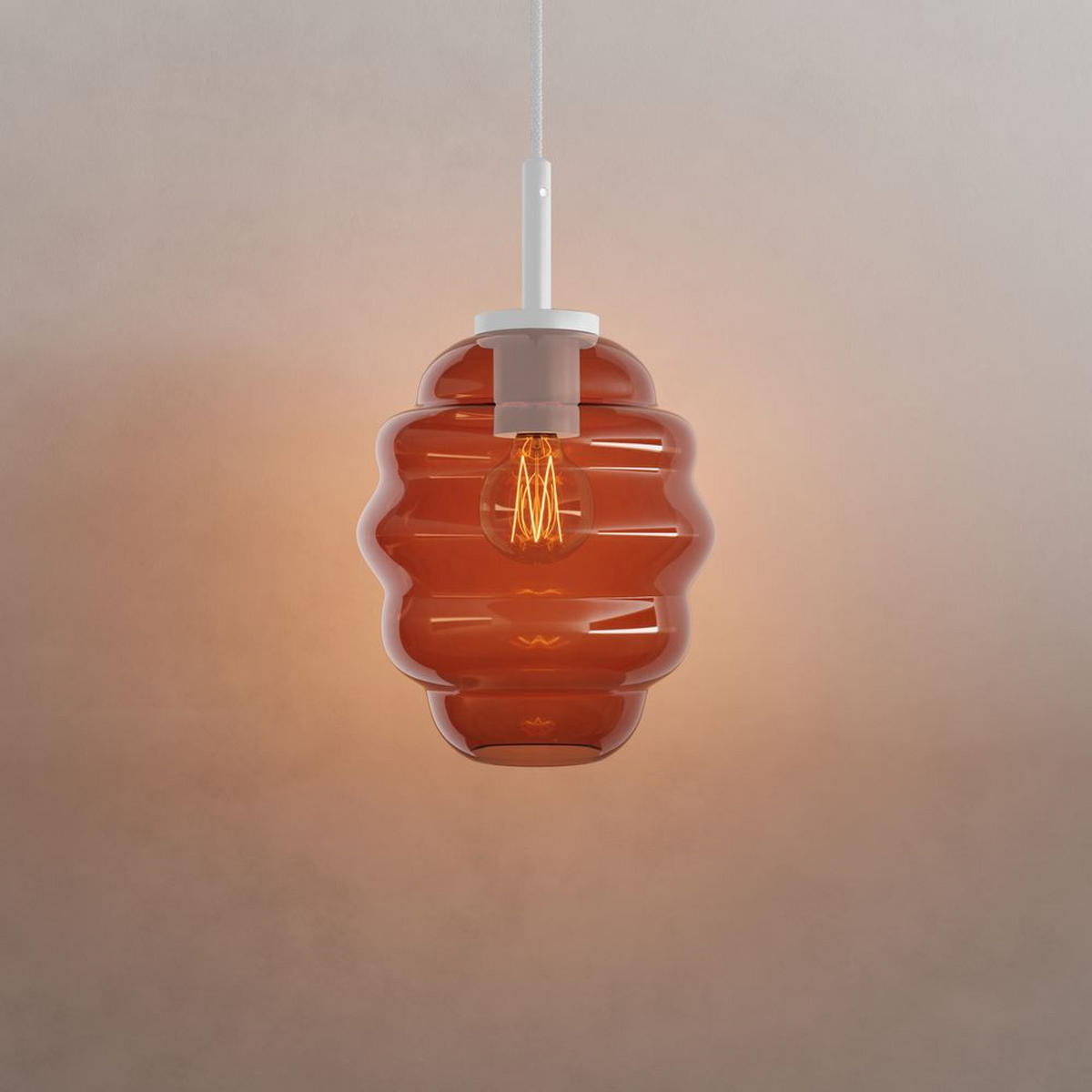 GALERIELEUCHTE Echos Braun Ø 18cm - Braun, Glas (18/18/20cm) - s.luce