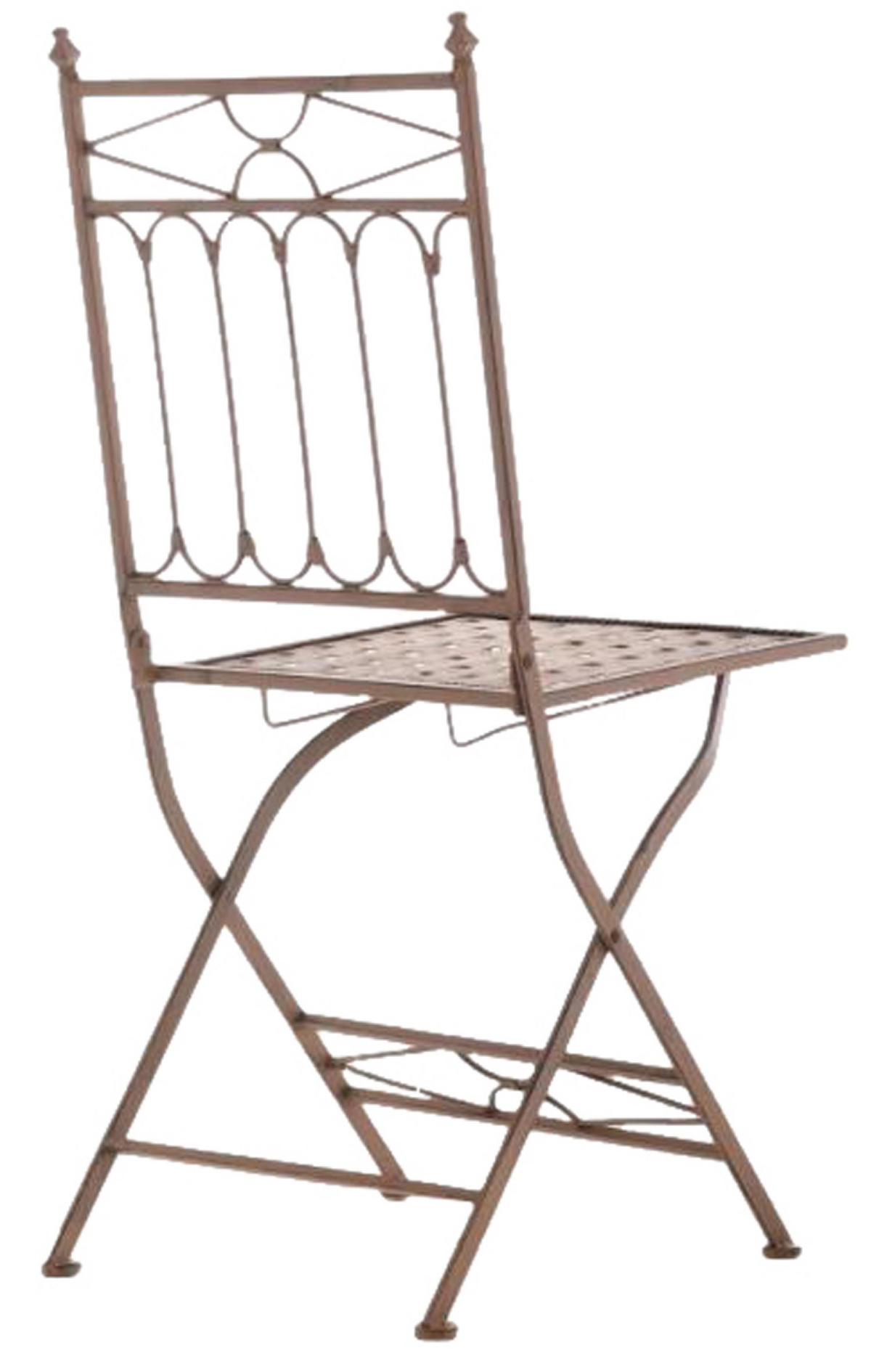 KLAPPSTUHL Asiri - 2er Set - antik braun - Braun, Metall (40/43/95cm) - TPFLiving