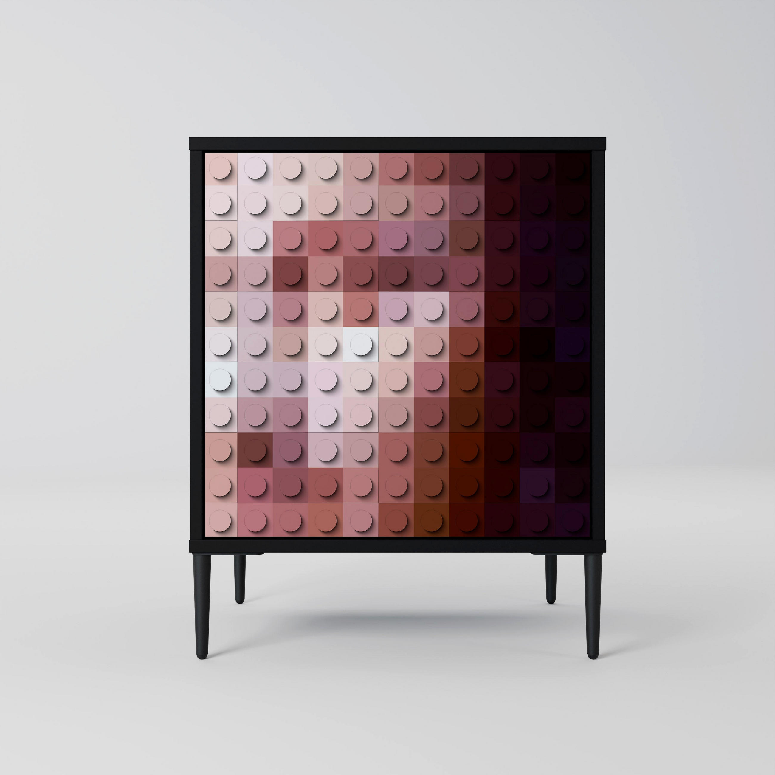 SpaceRebels Sideboard Schwarz 57.5x72.5x42 cm
