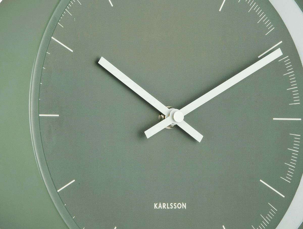 WANDUHR Odense Deep - Grün - Grün, Metall (21.5/21.5/8.2cm) - Karlsson