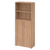 REGALSCHRANK - 5 Ordnerhöhen 35/80/188 cm in Nussbaumfarben - Nussbaumfarben, Holzwerkstoff (80/188/35cm) - bümö