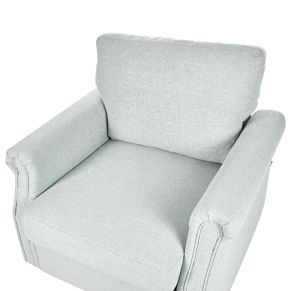 SESSEL Polsterbezug Grau Vietas - Grau, Textil/Metall (85/88/67cm) - Beliani