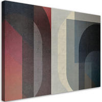LEINWANDBILD Retro Abstraktion - Lila, Textil (120/80cm) - Feeby