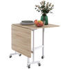 ESSTISCH klappbar, MDF, Stahl, Eiche - Eichefarben, Kunststoff (80/73/120cm) - HOMCOM