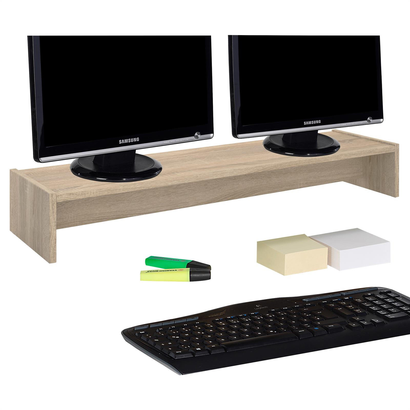 MONITORSTÄNDER ZOOM - Sonoma Eiche, Holzwerkstoff (27/100/15cm) - CARO-Möbel