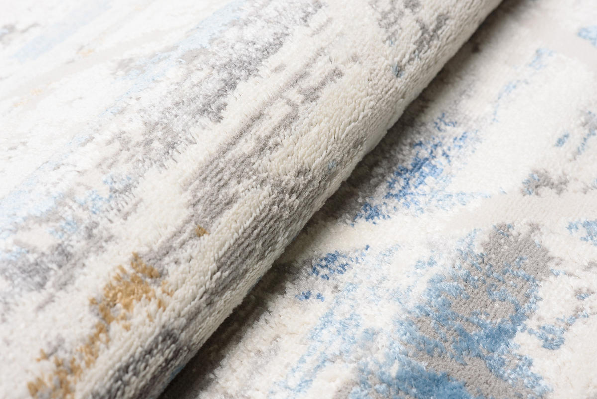 TEPPICH VALLEY Grau Blau 200/300 cm - Blau, Textil (200/300cm) - Tapiso