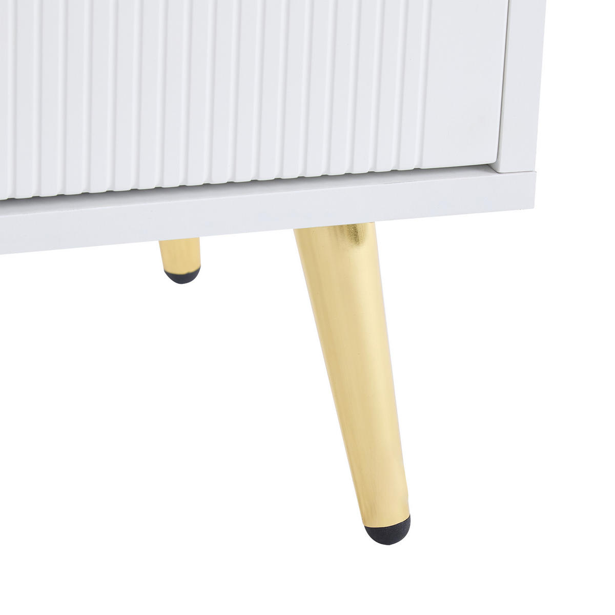 SCHUHSCHRANK aus Spanplatte 130x37x100cm Weiß mit 2 Schubladen - Weiß, Holzwerkstoff (130/100/37cm) - Modfu