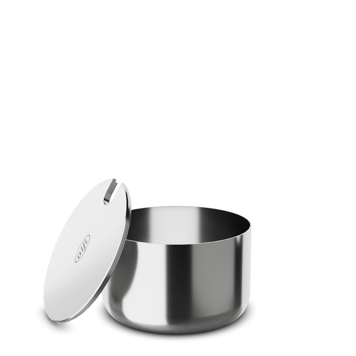MILK AND SUGAR SET stainless steel polished - Silberfarben, Metall (11.5/8/20cm) - Alfi