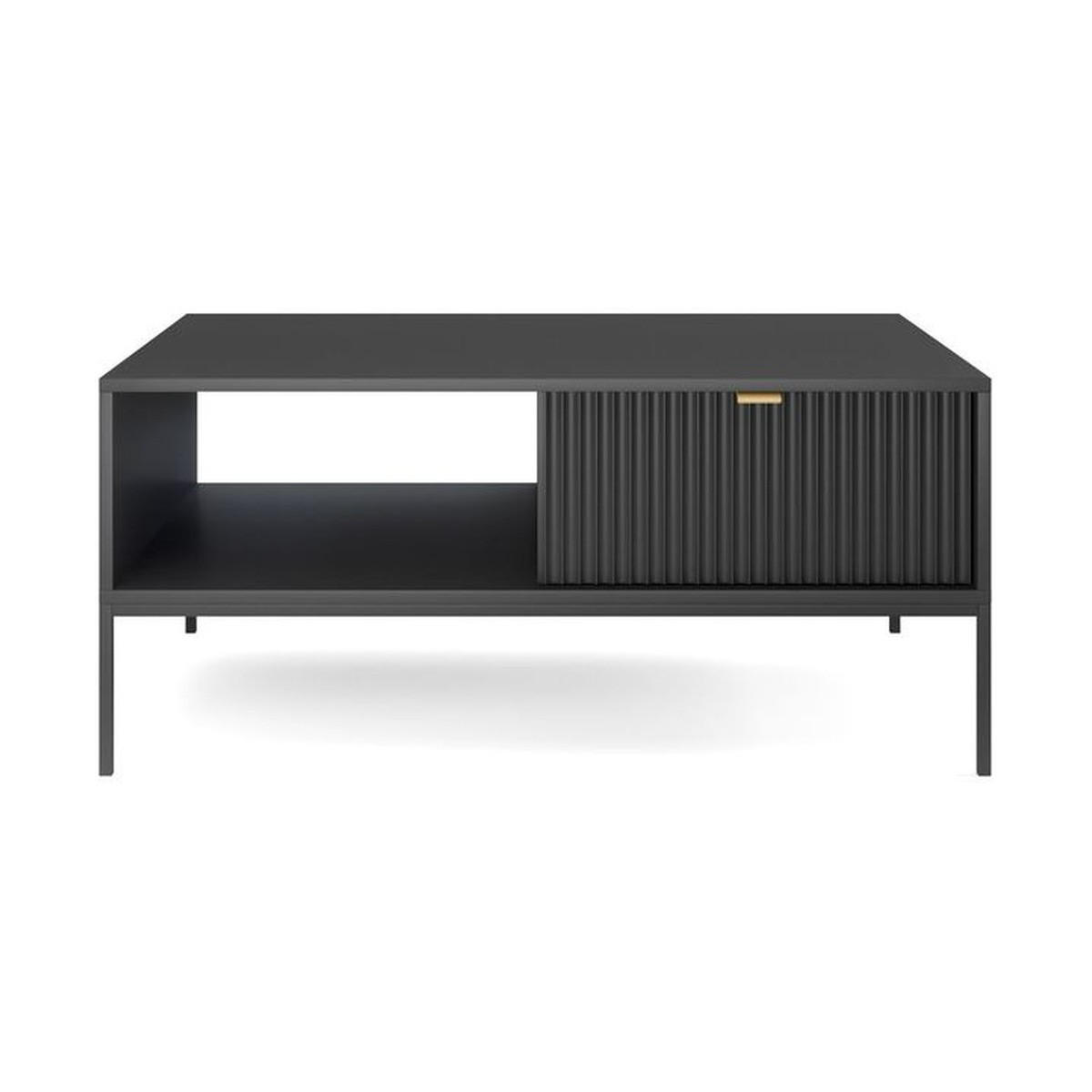 COUCHTISCH – L104 – 104 x 68 x 46 cm – NOVA – Schwarz - Schwarz, Holzwerkstoff (68/104/46cm) - hi-markt