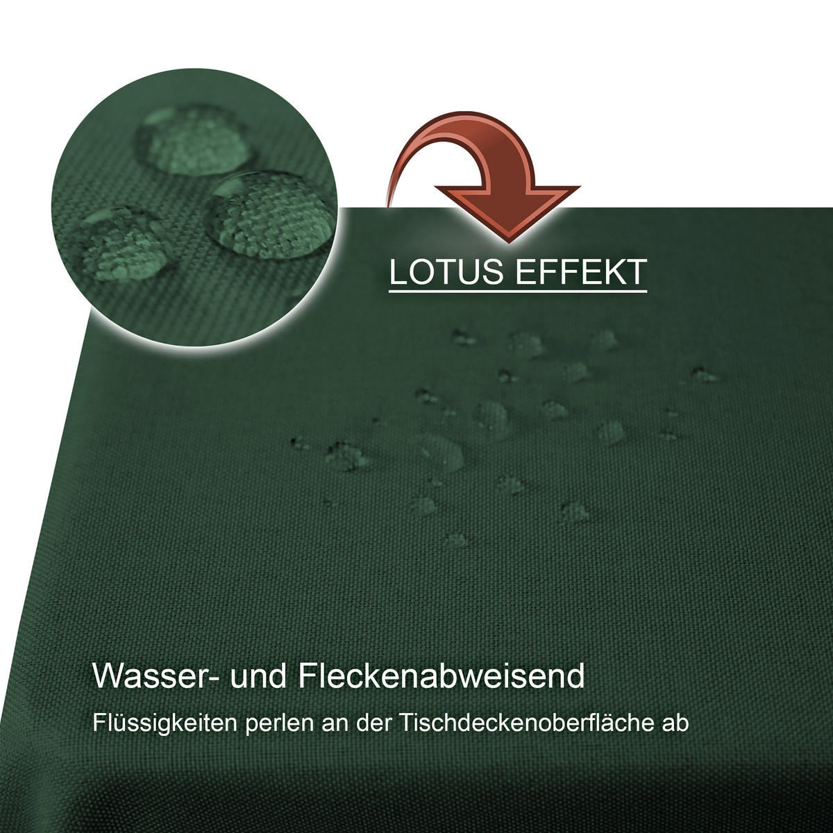 TISCHDECKE Leinenoptik 110/140 cm eckig Dunkelgrün - Dunkelgrün, Kunststoff (110/140cm) - TiborTex