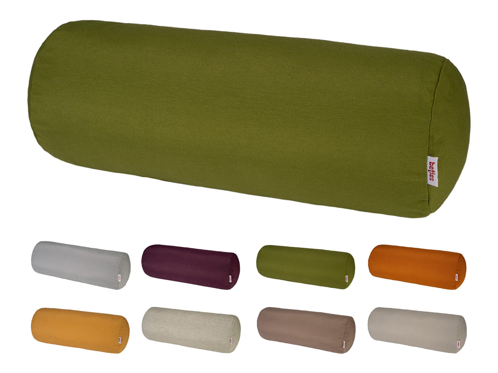 NACKENROLLENHÜLLE Wunschton moosbild-grün 15/40 cm - Grün, Textil (15/40cm) - beties Heimtextil