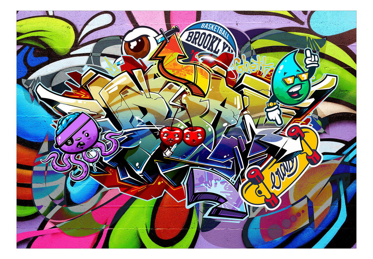 SELBSTKLEBENDE FOTOTAPETE 294/210 cm - Multicolor, Kunststoff/Textil (294/1cm) - KUNSTLOFT