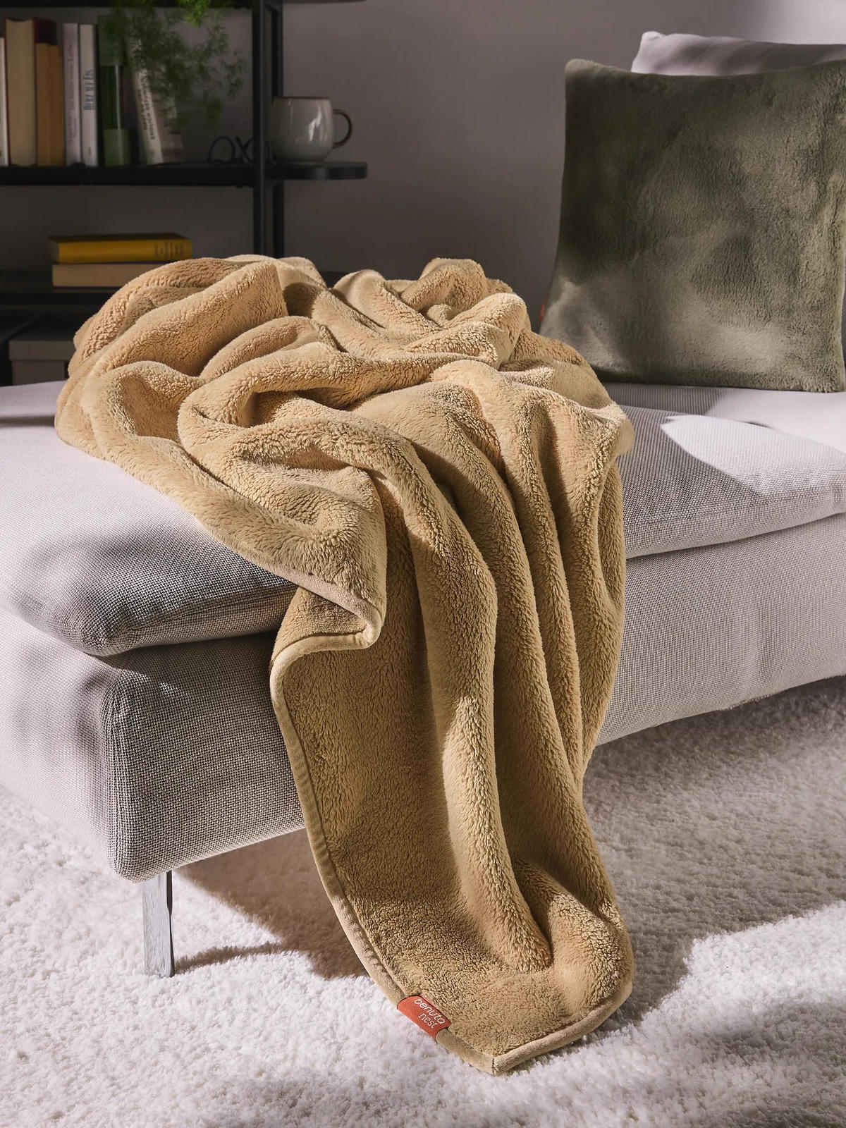 DECKE Cosi Beige 200/220 cm - Beige, Textil (200/220cm) - benuta