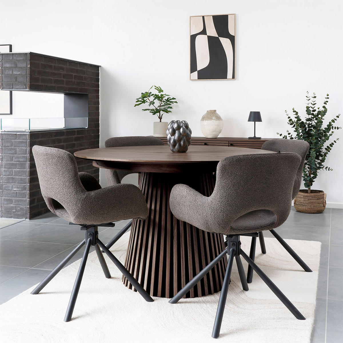 ESSTISCH Osaka Braun 120/120/75 cm - Braun, Holz (120/120/75cm) - ebuy24