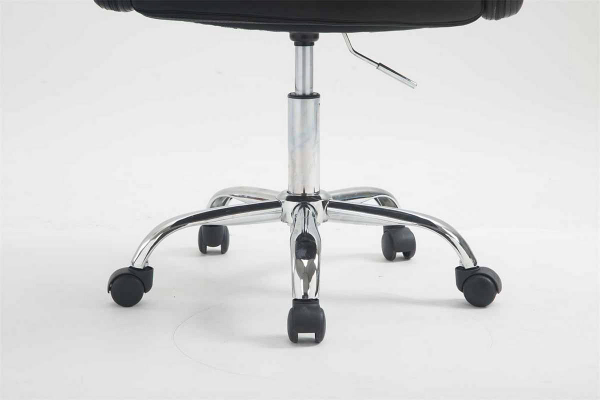 ARBEITSHOCKER Lausanne Kunstleder schwarz - Schwarz, Metall (60/89/52cm) - TPFLiving