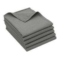 GESCHIRRTÜCHER, 5er-Set, 50x70 cm, 100% Baumwolle, Grau - Anthrazit, Textil (50/70cm) - Zollner