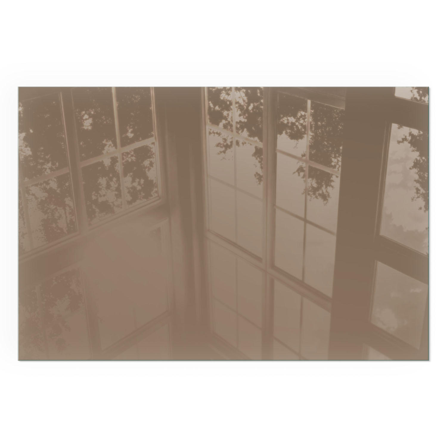 GLASPLATTE für Kamin 120x80 cm - Braun, Glas (120/80/0.4cm) - TULUP