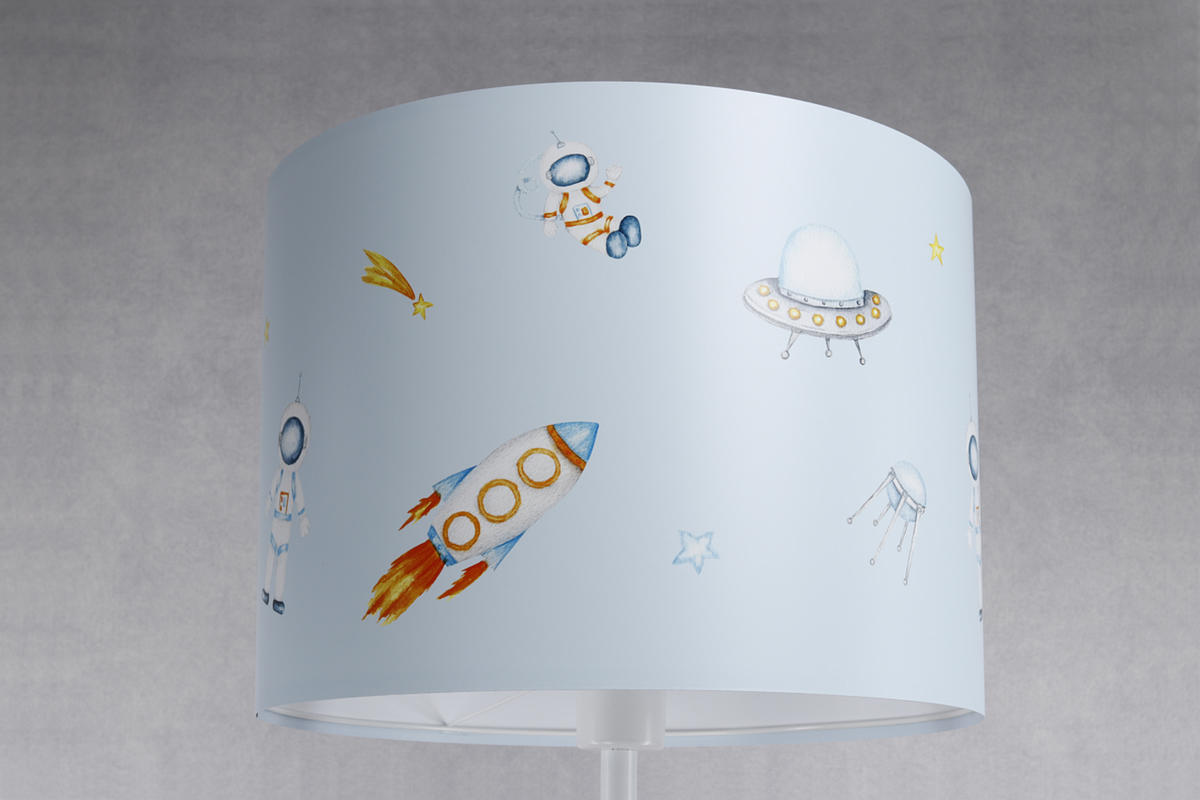 STEHLAMPE Bunt 40/30 cm - Multicolor/Weiß, Kunststoff (30/40/30cm) - KUNSTLOFT
