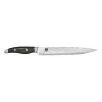 KOCHMESSER Shun Nagare, 23 cm, Damaszener Stahl - Silberfarben, Metall (1cm) - Kai Messer