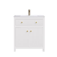 WASCHTISCH Weiß 81/46.5/86.5 cm - Weiß, Holz (81/86.5/46.5cm) - PANGIVO