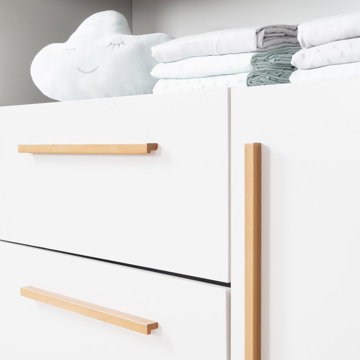 WICKELKOMMODE Lilo - Weiß, Holz/Holzwerkstoff (107/98/75cm) - Roba