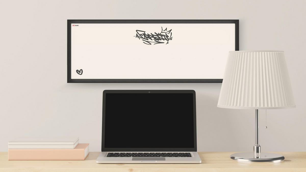 MAGNETISCHES Whiteboard mit schwarzen Holzrahmen 30x70cm - Schwarz, Holz (30/70/1.5cm) - ALLboards