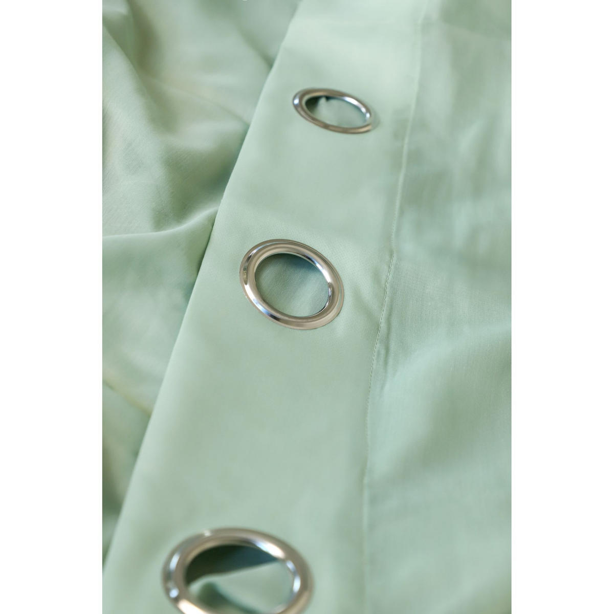 ÖSENVORHANG SOLID transparent - Grün, Textil (140/1/250cm) - Schöner Wohnen