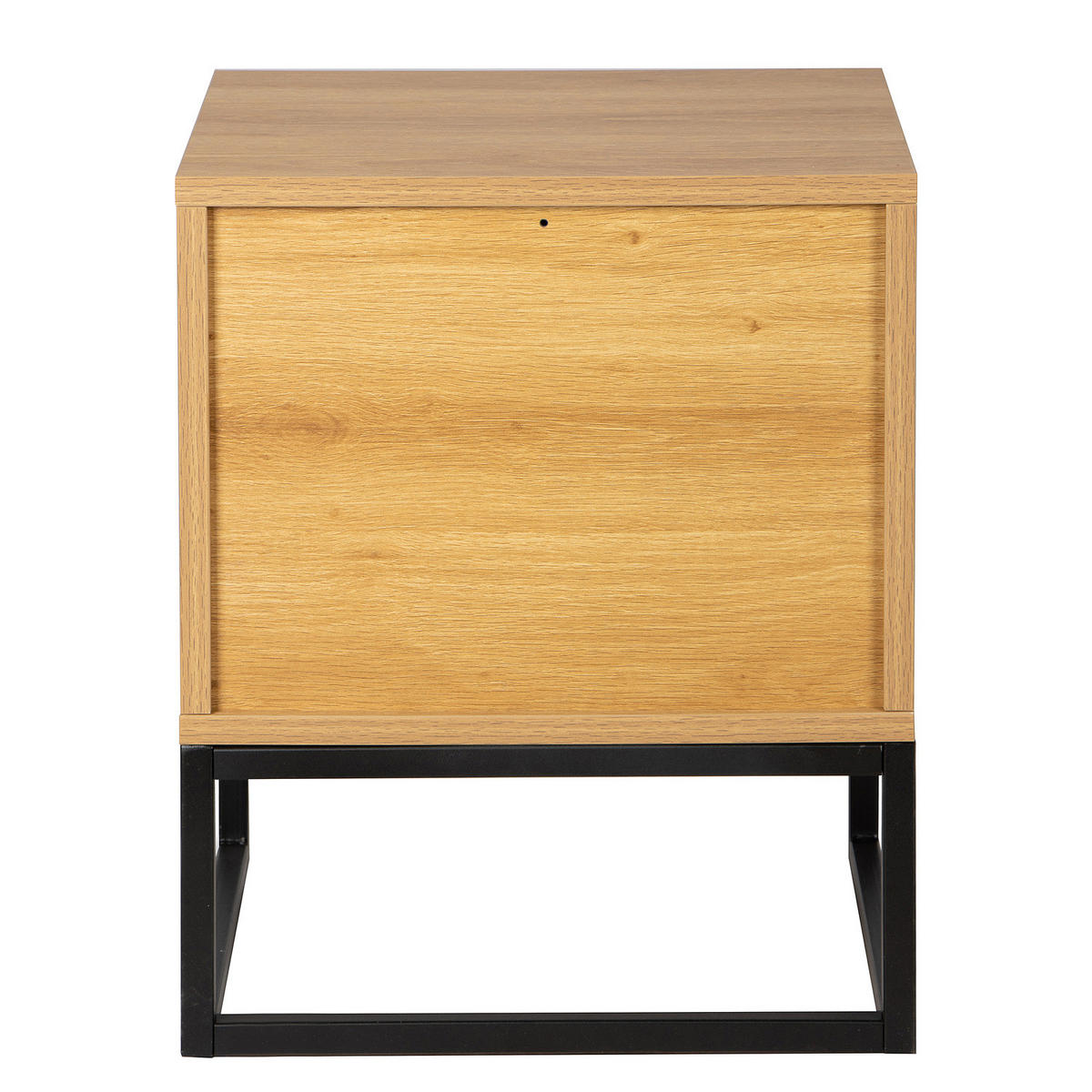 NACHTKOMMODE - Holzwerkstoff - Eichefarben, Holzwerkstoff/Kunststoff (45/55/40cm) - home24