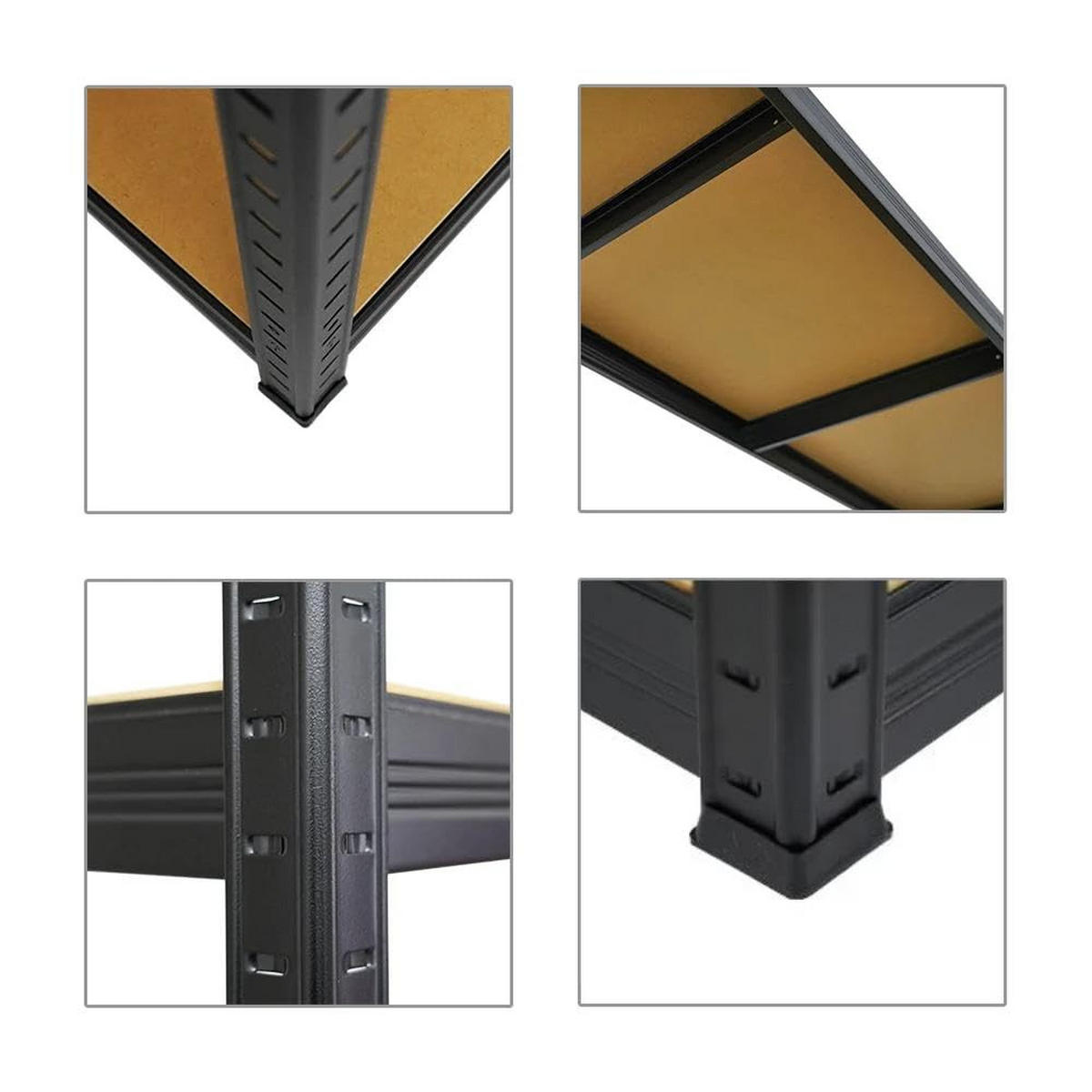 SCHWERLASTREGAL Giant Elephant 180x180x45 cm Fachlast 200 kg Schwarz - Schwarz, Metall (180/180/45cm) - PROREGAL