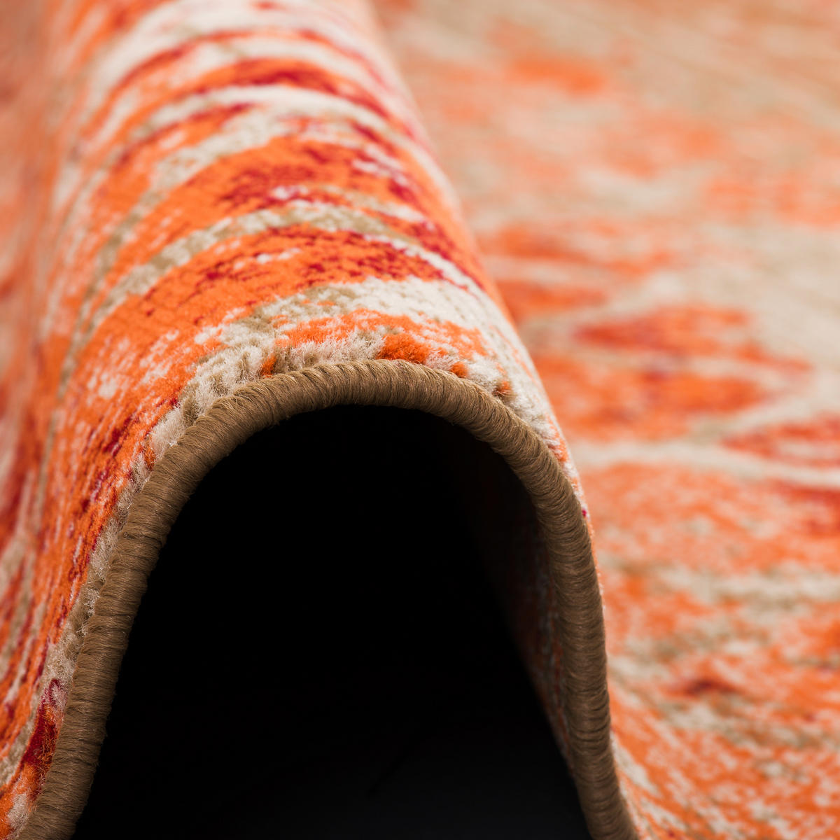 MODERN DESIGNER VELOURS TEPPICH SAMBA - Orange, Textil (120/170cm) - Pergamon