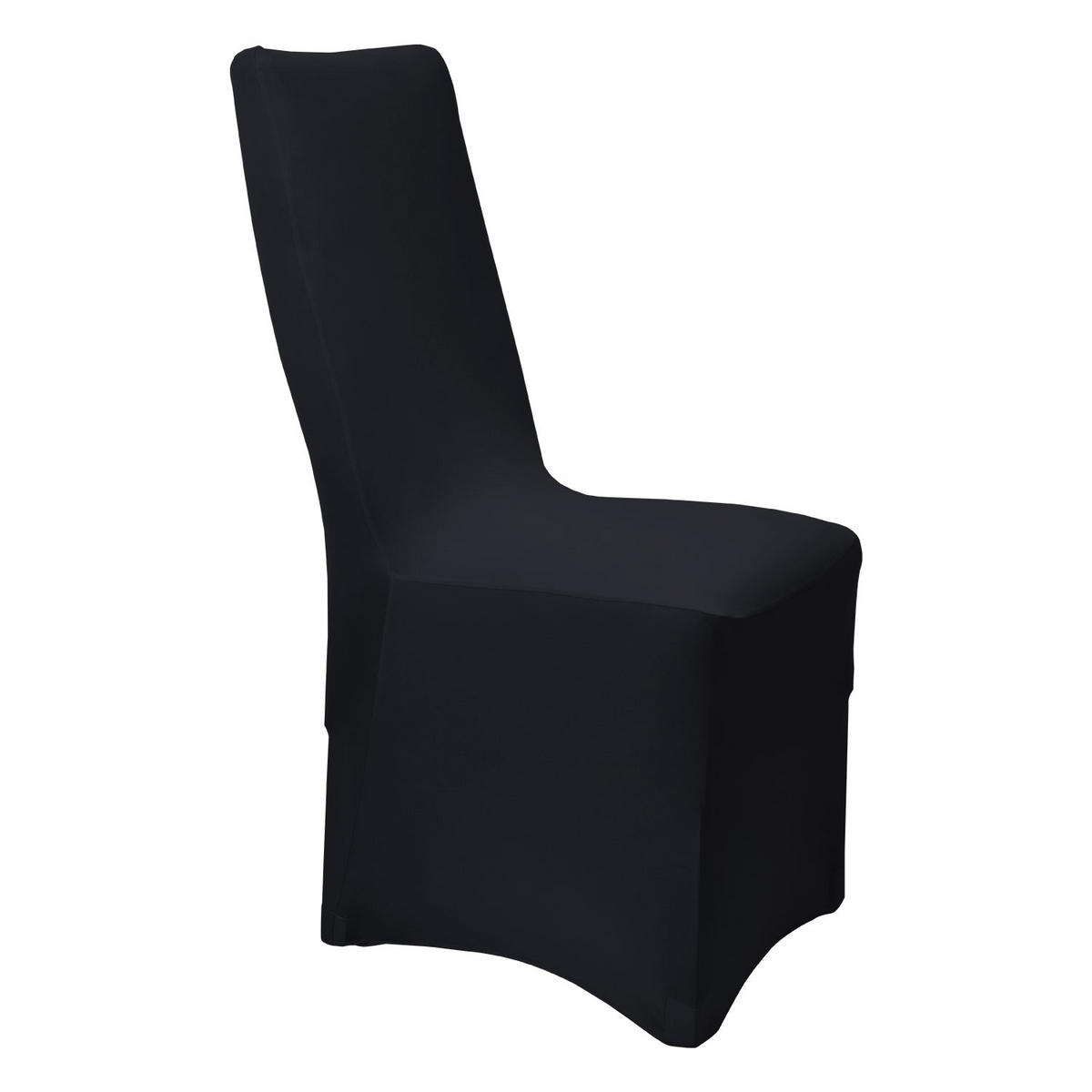 STUHLHUSSE Leona Stretch Bankett 95x45cm Schwarz (4tlg) - Schwarz, Textil (45/95cm) - Beautissu 