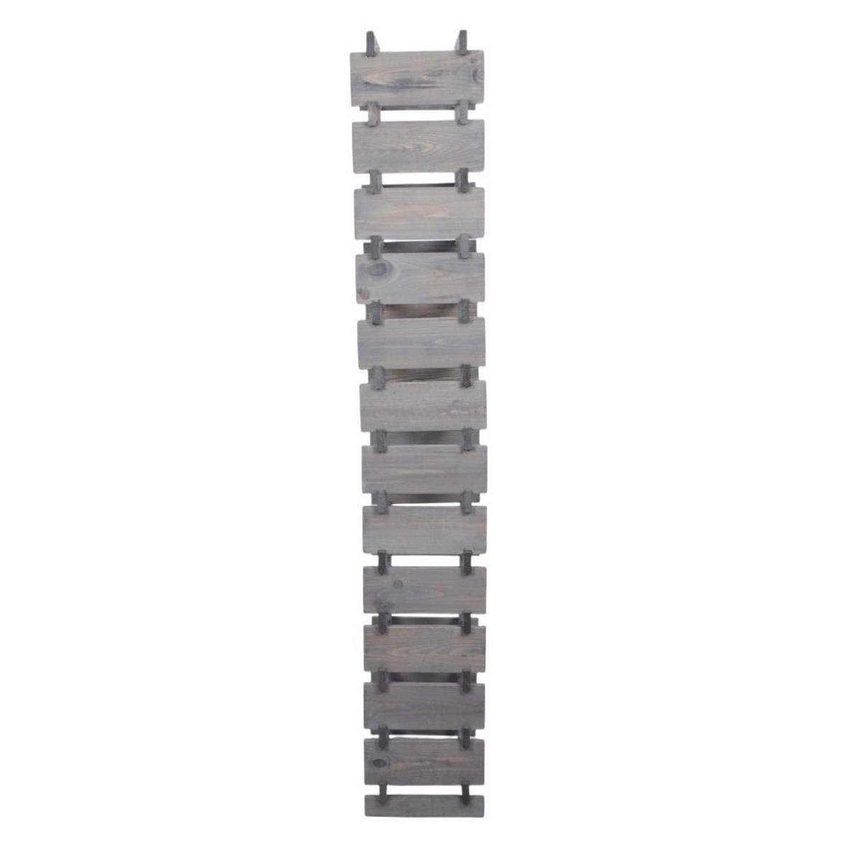 WEINREGAL VINOTECA FLEX PRO HxBxT 177x46x28cm 52 Flaschen auf 13 Ebenen Grau - Grau, Holz (46/177/28cm) - PROREGAL