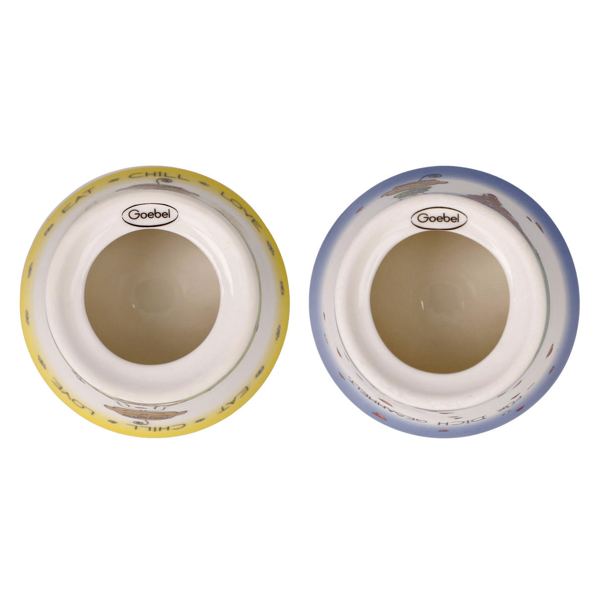 EIERBECHER 2er Set - Der kleine Yogi, New Bone China, Bunt - Multicolor, Keramik (6.5/6/6.5cm) - Goebel