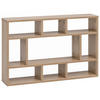 WANDREGAL MAGRA Spanplatte 9 Fächer Modern, Beige 75x16x51 cm - Beige, Holz (75/51/16cm) - KADIMA DESIGN
