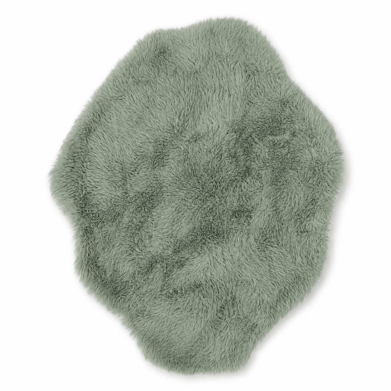 KINDERTEPPICH Mammoth flauschig - Salbeigrün, Textil (90/120cm) - MeowBaby