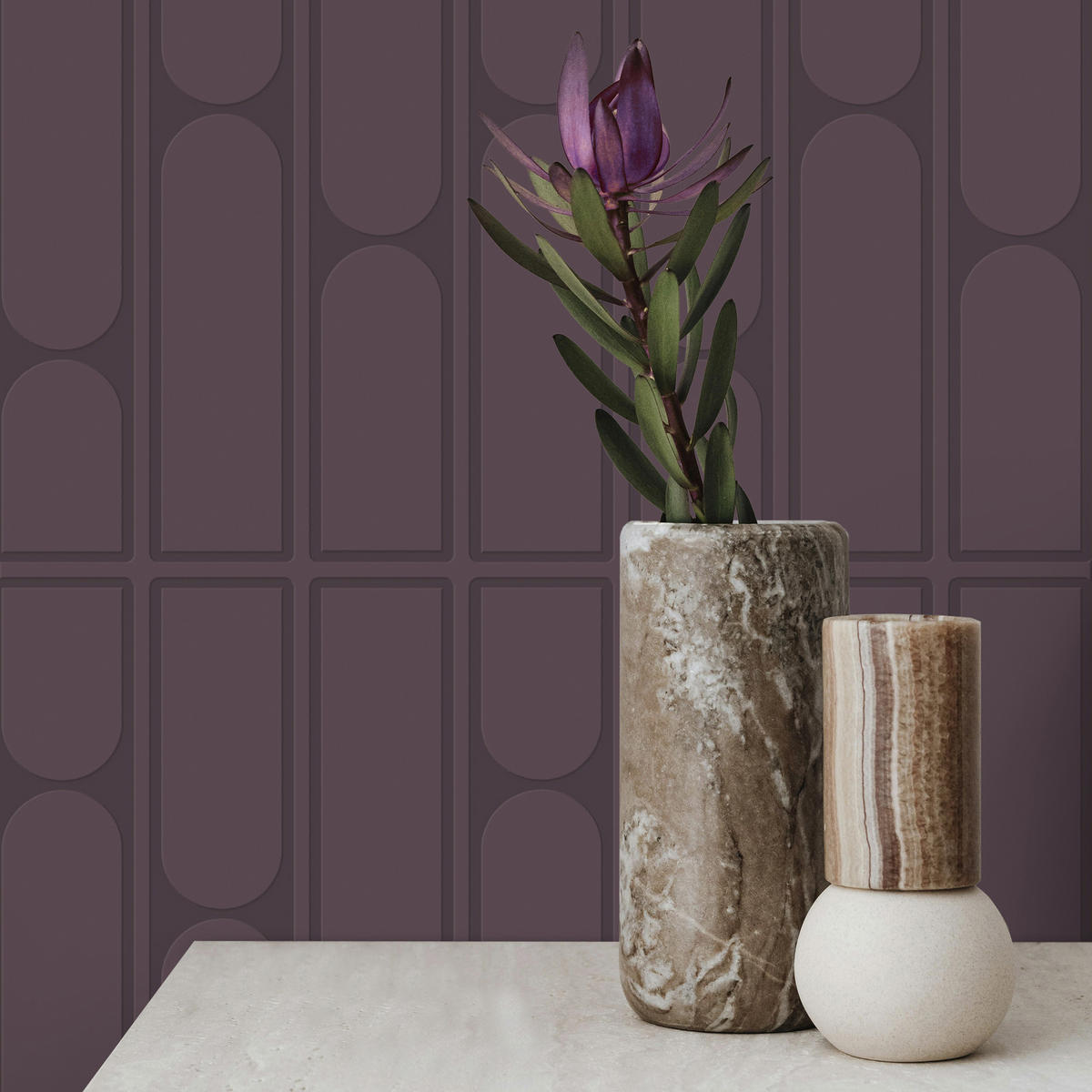 TAPETE Cody - Lila, Papier/Kunststoff (53/1000cm) - Superfresco Easy