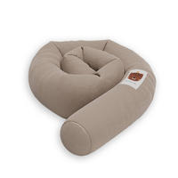 NESTCHENSCHLANGE Cozy "Cute Tiger Simply Taupe" 190 cm Bettschlange - Taupe/Braun, Textil (15/190cm) - Sämann – make a difference.