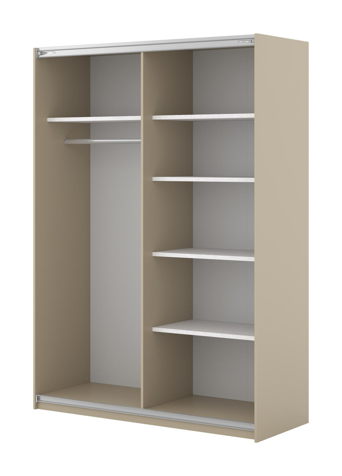 SCHWEBETÜRENSCHRANK VANTE 150/210/62 cm 2-türig Beige - Beige, Holzwerkstoff (150/210/62cm) - MASSENO