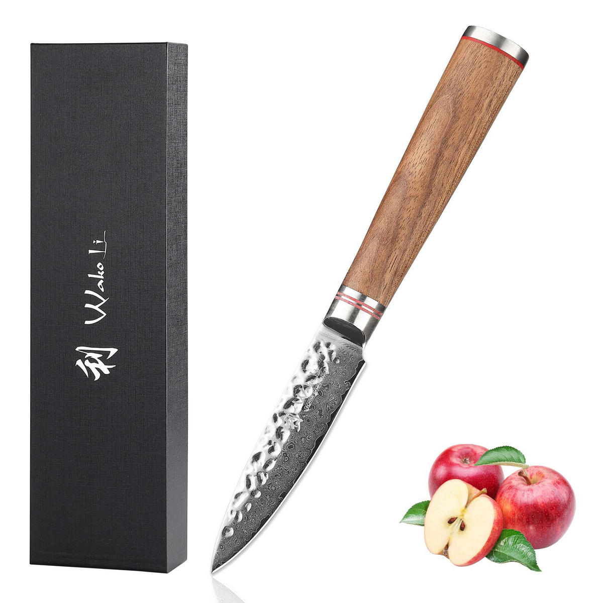 OFFICEMESSER 9 cm - Nussbaumfarben, Holz/Metall (20cm) - Wakoli