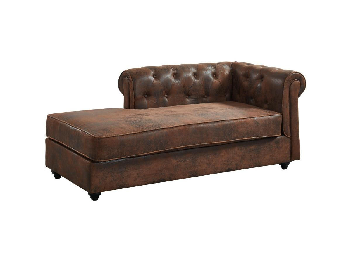 RECAMIERE ohne Schlaffunktion - -Sitzer - Stoff, Stoff - Braun - - Braun, Textil (170/73/85cm) - Vente-Unique