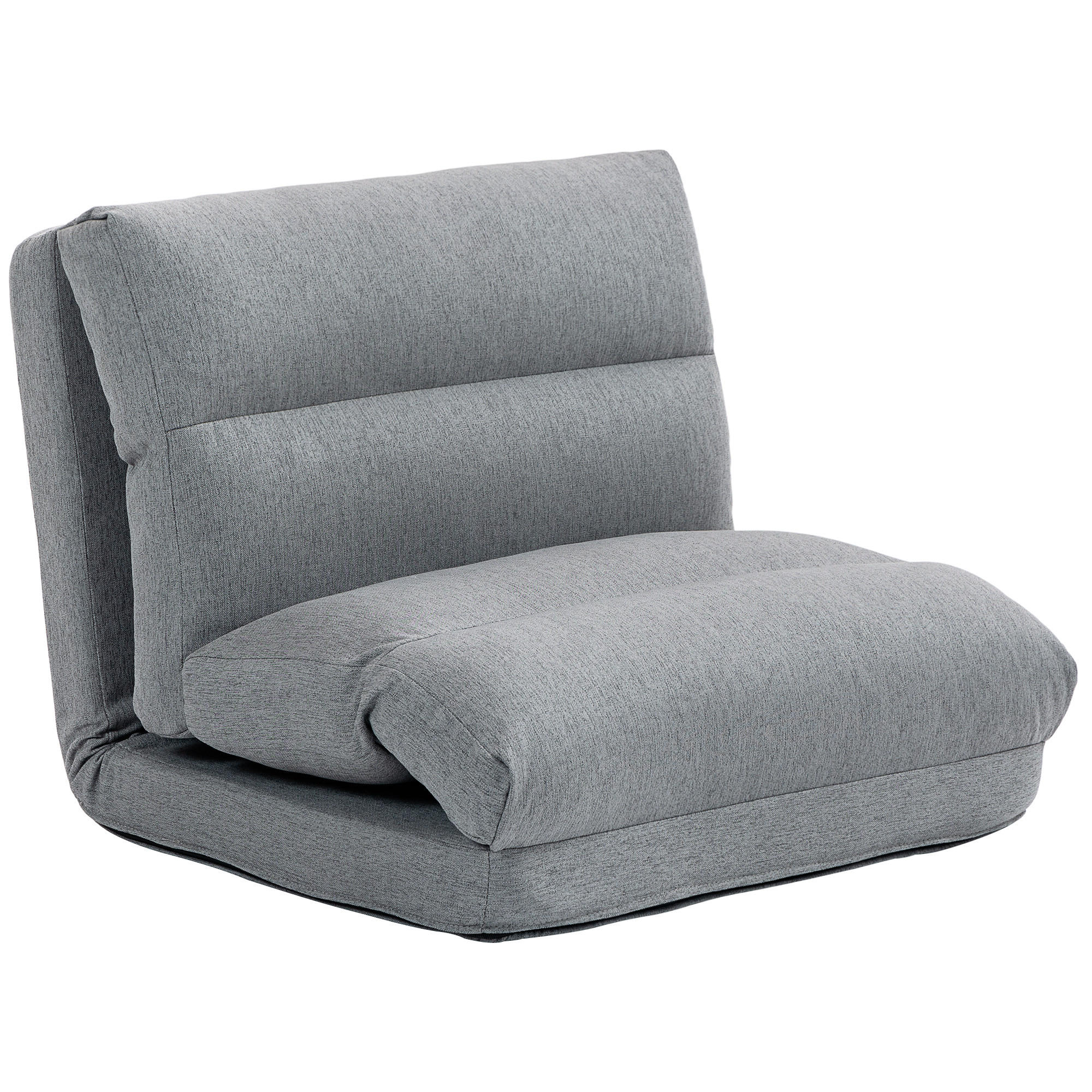 SCHLAFSESSEL Grau - Grau, Kunststoff (72/56/70cm) - HOMCOM