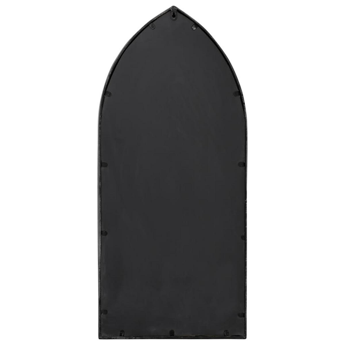 SPIEGEL Schwarz 100x45 cm Eisen für Innenbereich - Schwarz, Metall (100/45/1cm) - furnicato
